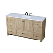 Elegant Kitchen And Bath 60 Inch Single Bathroom Vanity In Mango Wood