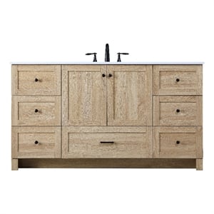 Elegant Kitchen And Bath 60 Inch Single Bathroom Vanity In Mango Wood