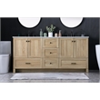 Elegant Kitchen And Bath 72 Inch Double Bathroom Vanity In Mango Wood