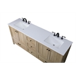 Elegant Kitchen And Bath 72 Inch Double Bathroom Vanity In Mango Wood