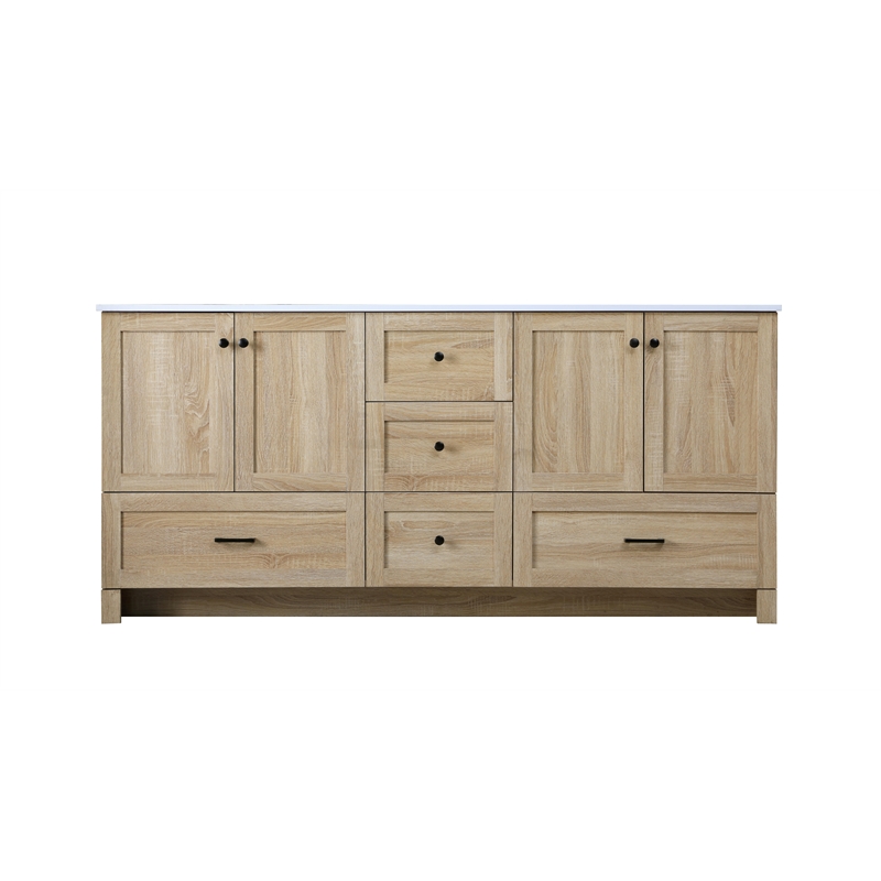 Elegant Kitchen And Bath 72 Inch Double Bathroom Vanity In Mango Wood