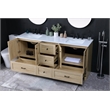 Elegant Kitchen And Bath 72 Inch Double Bathroom Vanity In Mango Wood