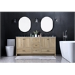 Elegant Kitchen And Bath 72 Inch Double Bathroom Vanity In Mango Wood