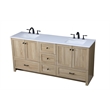 Elegant Kitchen And Bath 72 Inch Double Bathroom Vanity In Mango Wood