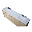 Elegant Kitchen And Bath 84 Inch Double Bathroom Vanity In Mango Wood