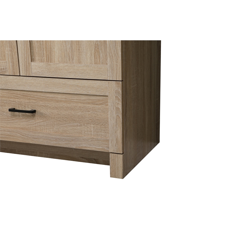 Elegant Kitchen And Bath 84 Inch Double Bathroom Vanity In Mango Wood