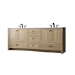 Elegant Kitchen And Bath 84 Inch Double Bathroom Vanity In Mango Wood