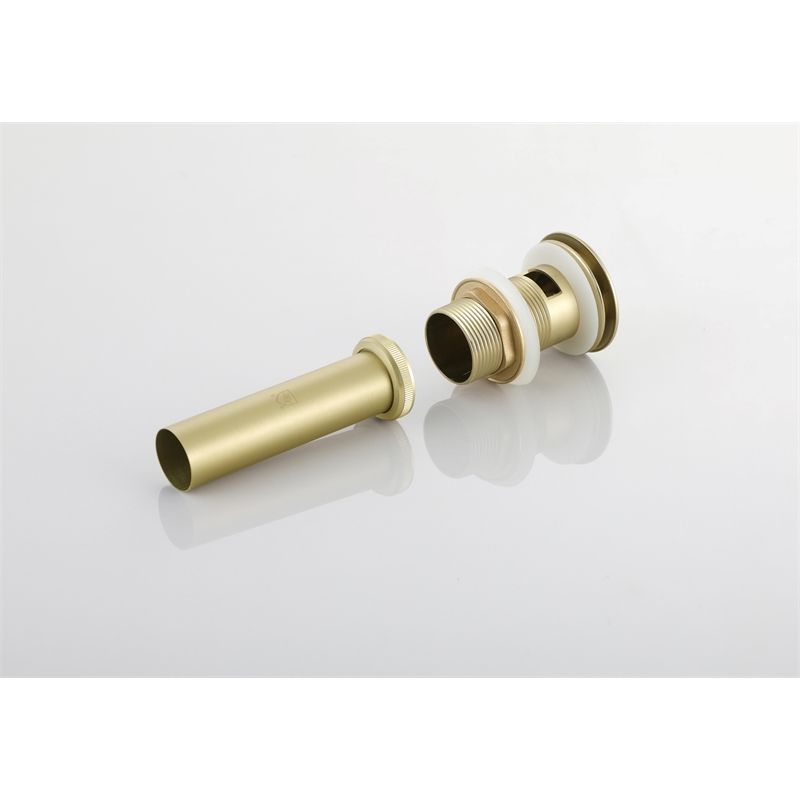 Elegant Kitchen And Bath Pop-Up Bathroom Sink Drain With Overflow Brushed Gold
