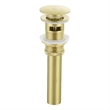 Elegant Kitchen And Bath Pop-Up Bathroom Sink Drain With Overflow Brushed Gold