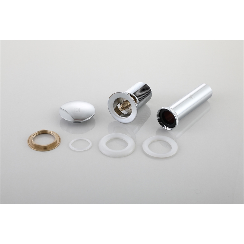 Elegant Kitchen And Bath Pop-Up Bathroom Sink Drain With Overflow Polishe Chrome