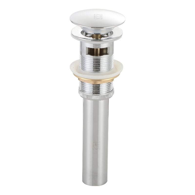 Elegant Kitchen And Bath Pop-Up Bathroom Sink Drain With Overflow Polishe Chrome