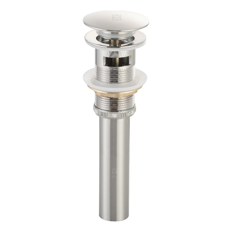 Elegant Kitchen And Bath Pop-Up Bathroom Sink Drain With Overflow Brushed Nickel