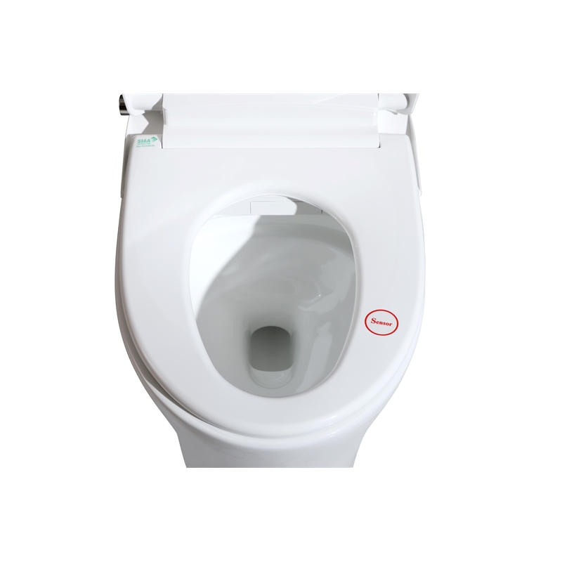 Elegant Kitchen And Bath Smart Round Bidet Toilet In Glossy White