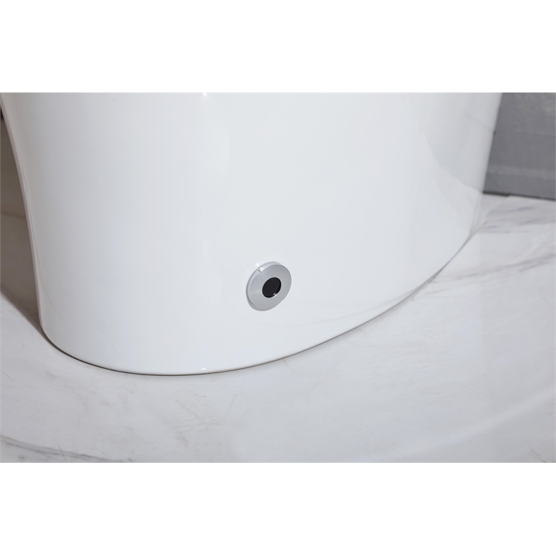 Elegant Kitchen And Bath Smart Round Bidet Toilet In Glossy White