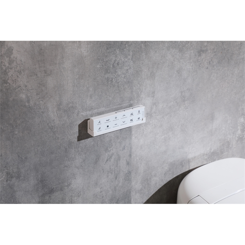Elegant Kitchen And Bath Smart Round Bidet Toilet In Glossy White