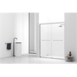 Elegant Kitchen And Bath Semi-Frameless Shower Door 60 X 72 In Polished Chrome