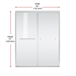 Elegant Kitchen And Bath Semi-Frameless Shower Door 60 X 72 In Polished Chrome