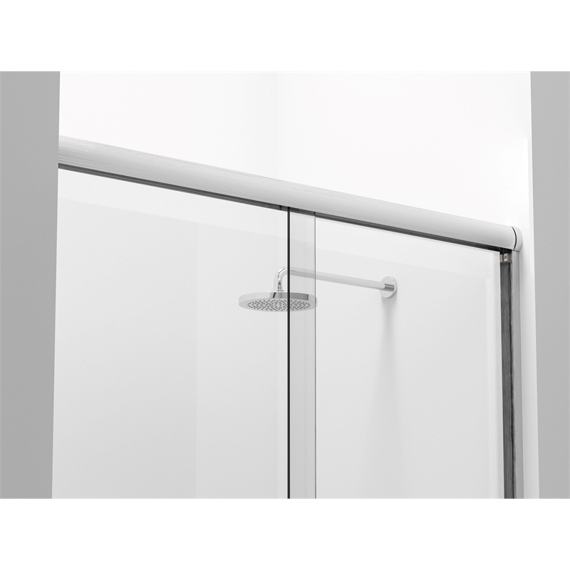 Elegant Kitchen And Bath Semi-Frameless Shower Door 60 X 72 In Polished Chrome
