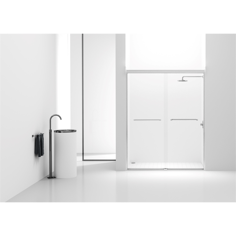 Elegant Kitchen And Bath Semi-Frameless Shower Door 60 X 72 In Polished Chrome