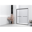 Elegant Kitchen And Bath Semi-Frameless Shower Door 60 X 72 In Brushed Nickel