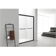 Elegant Kitchen And Bath Semi-Frameless Shower Door 60 X 72 In Brushed Nickel