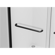 Elegant Kitchen And Bath Semi-Frameless Shower Door 60 X 72 In Brushed Nickel