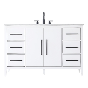 Elegant Kitchen And Bath 54&quot Single Bathroom Vanity In White