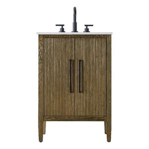 Elegant Kitchen And Bath 24&quot Single Bathroom Vanity In Hazel Oak