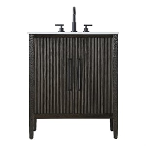 Elegant Kitchen And Bath 30&quot Single Bathroom Vanity In Chocolate Oak