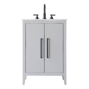 Elegant Kitchen And Bath 24&quot Single Bathroom Vanity In Grey