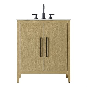 Elegant Kitchen And Bath 30&quot Single Bathroom Vanity In  Honey Brown