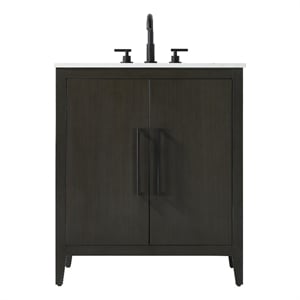 Elegant Kitchen And Bath 30&quot Single Bathroom Vanity In Mocha Brown