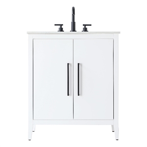 Elegant Kitchen And Bath 30&quot Single Bathroom Vanity In White