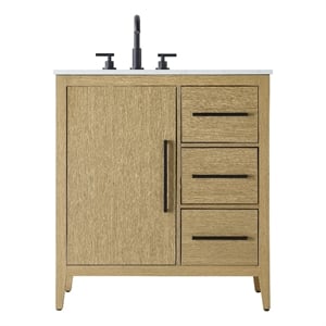 Elegant Kitchen And Bath 32&quot Single Bathroom Vanity In  Honey Brown