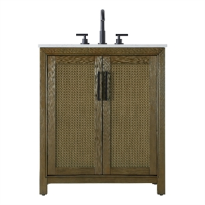 Elegant Kitchen And Bath 30&quot Single Bathroom Vanity In Hazel Oak