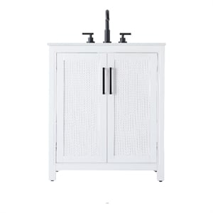 Elegant Kitchen And Bath 30&quot Single Bathroom Vanity In White
