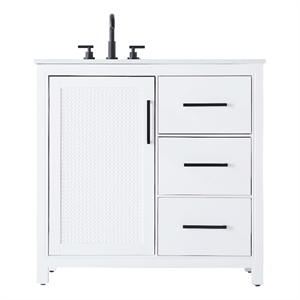 Elegant Kitchen And Bath 36&quot Single Bathroom Vanity In White