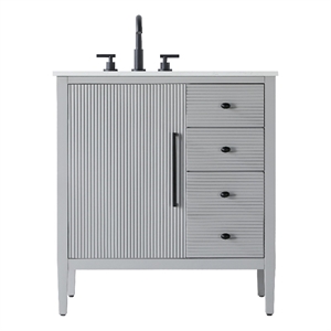 Elegant Kitchen And Bath 32&quot Single Bathroom Vanity In Grey