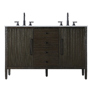 Elegant Kitchen And Bath 54&quot Double Bathroom Vanity&quotocolate Oak