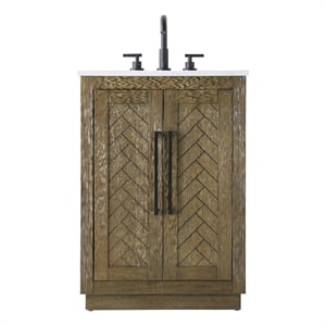 Elegant Kitchen And Bath 24&quot Single Bathroom Vanity In Hazel Oak