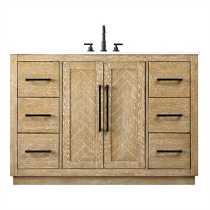 Elegant Kitchen And Bath 48 &quot Single Bathroom Vanity In Linen Oak