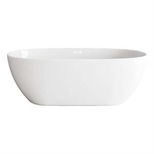 Elegant Kitchen And Bath 67&quot Soaking Bathtub In Glossy White With Polished White