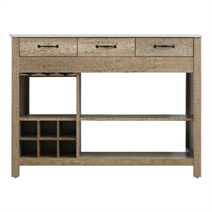 Elegant Kitchen And Bath 48&quot Kitchen Island In Natural Oak
