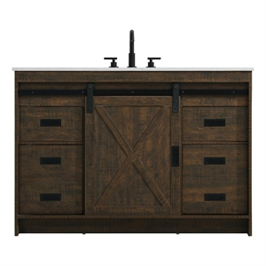 Elegant Kitchen And Bath Austin 48&quot Single Bathroom Vanity in Expresso