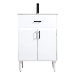 Elegant Kitchen And Bath Chandler 24&quot Single Bathroom Vanity in White