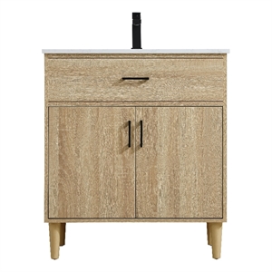 Elegant Kitchen And Bath Chandler 30&quot Single Bathroom Vanity in Mango Wood