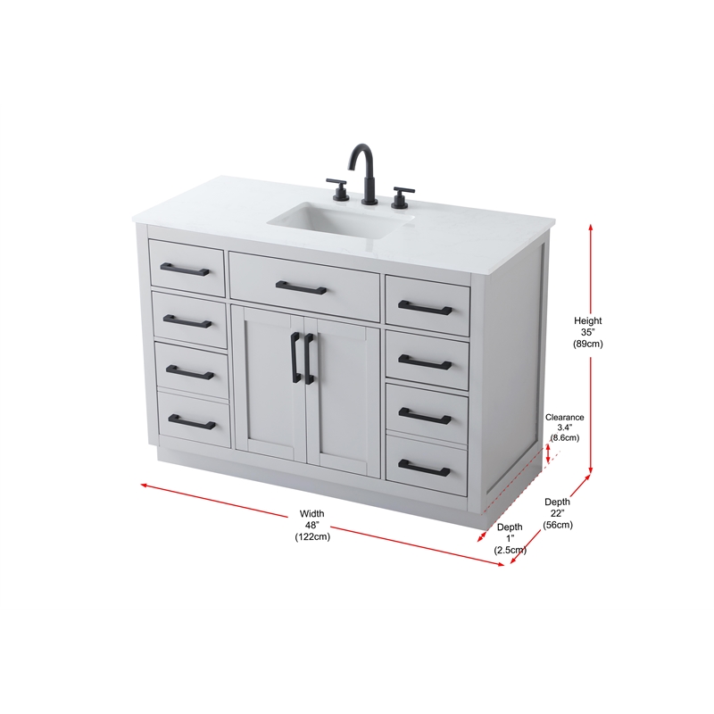 Elegant Kitchen And Bath Alden 48