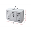 Elegant Kitchen And Bath Alden 48