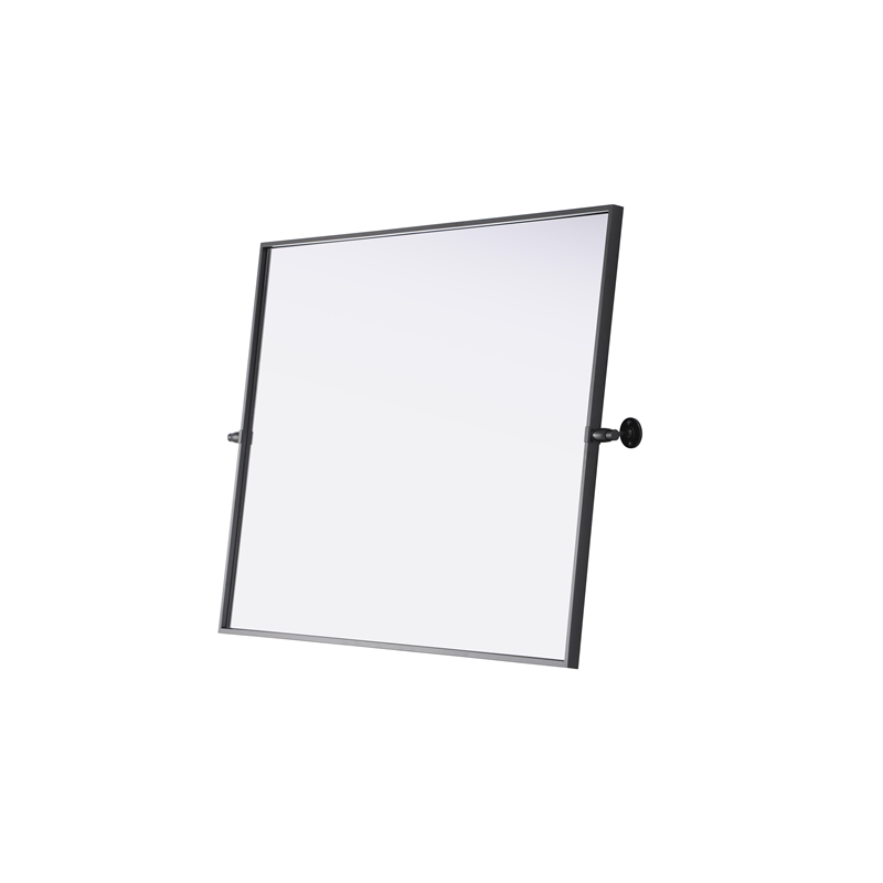 Elegant Kitchen And Bath Amoura 40X30 Pivot Mirror in Black