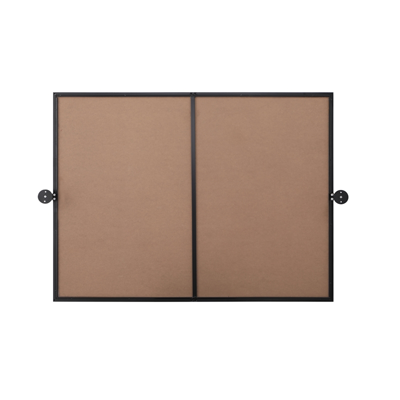 Elegant Kitchen And Bath Amoura 40X30 Pivot Mirror in Black